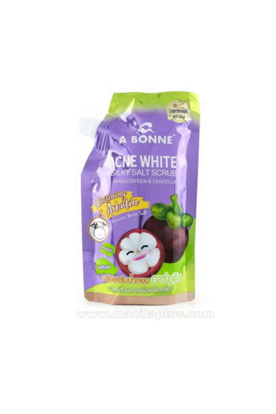 A Bonne Acne White Silky Salt Scrub Mangosteen & Centella | Manilaplus