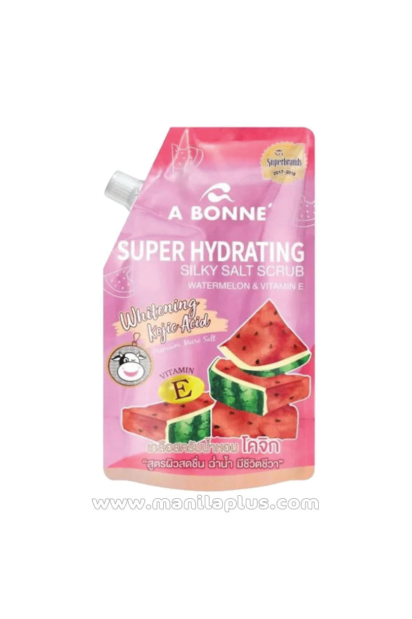 A Bonne Super Hydrating Silky Salt Scrub Watermelon & Vitamin E Whitening Kojic Acid | Manilaplus