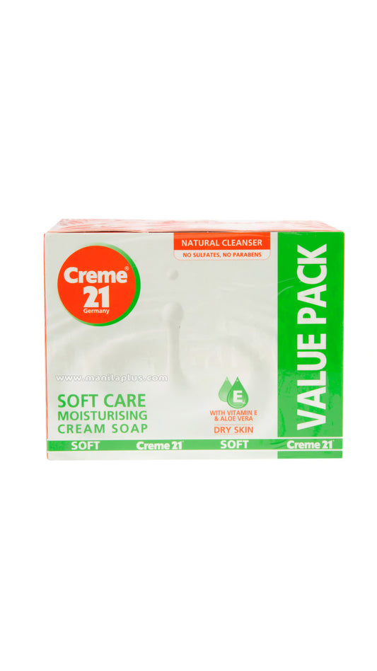 Cream 21 Soft Care Moisturising Cream Soap Value Pack | Manilaplus.com