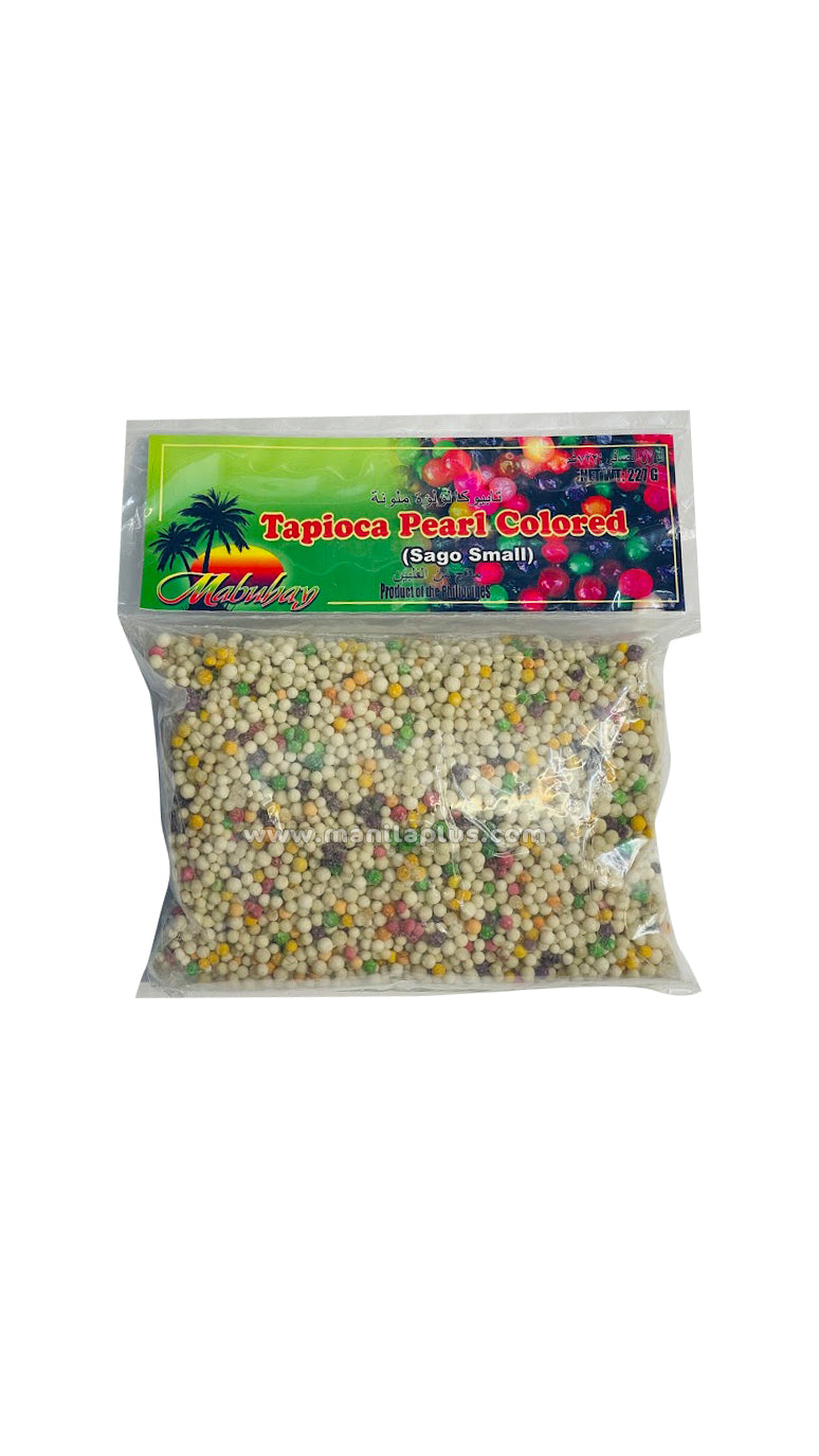 Mabuhay Tapioca Pearl Colored (SAGO SMALL) 227g | Manilaplus.com