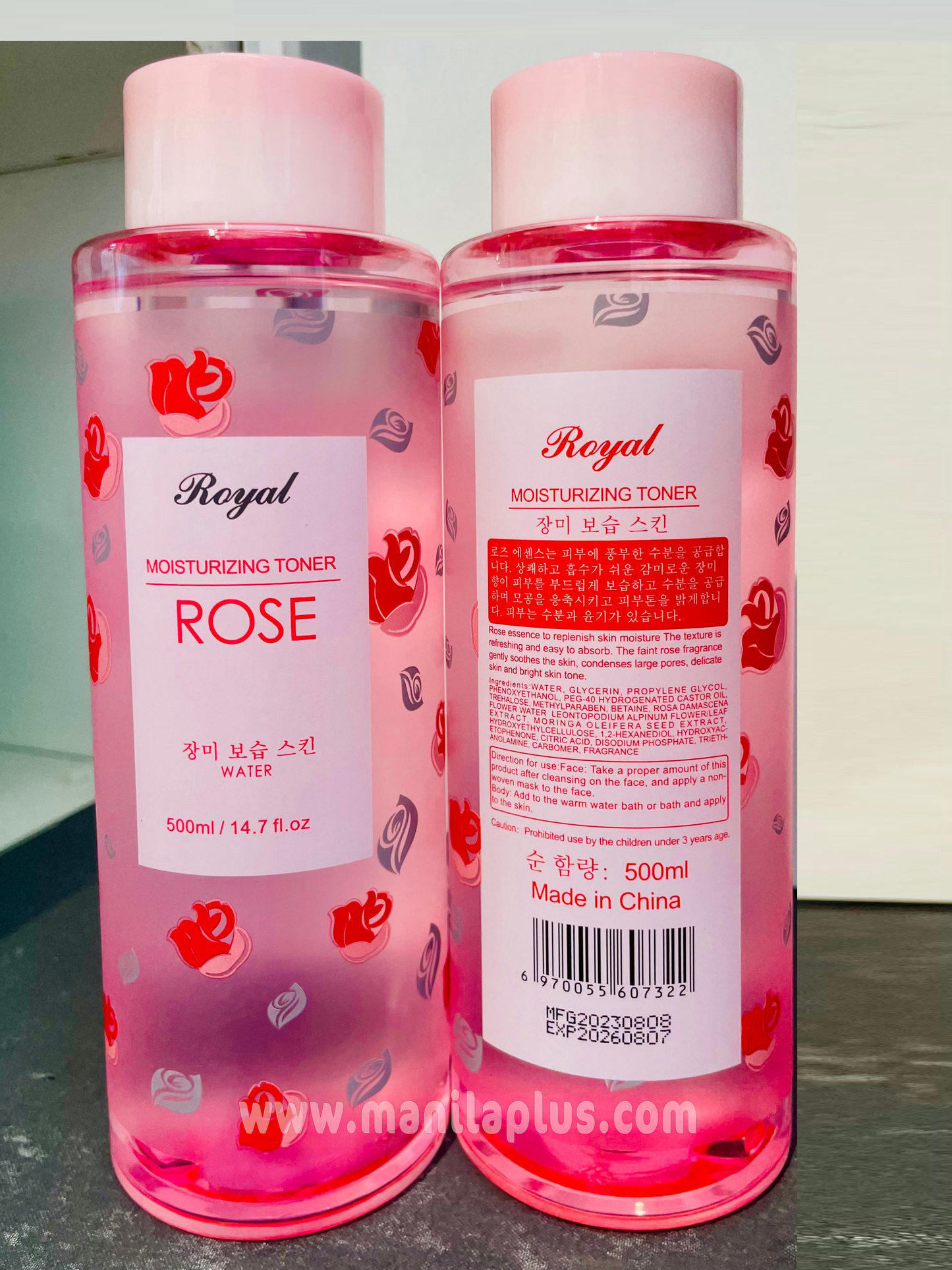 Moisturizing Toner Rose 500 ML
