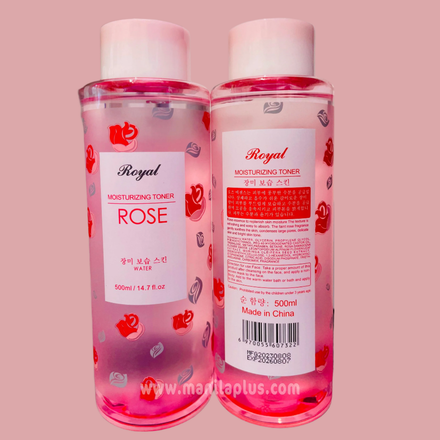 Moisturizing Toner Rose 500 ML
