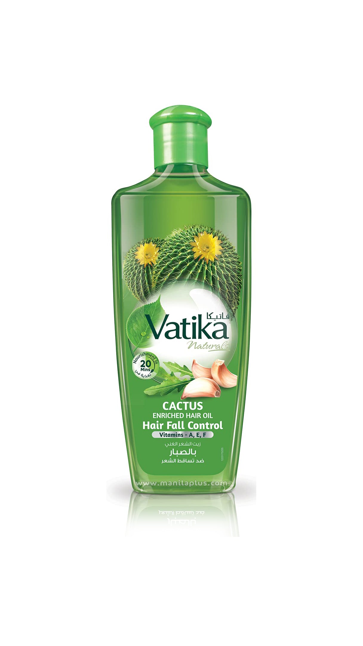 Vatika Naturals Cactus Enriched Hair Oil Hair Fall Control 200ml | Manilaplus.com