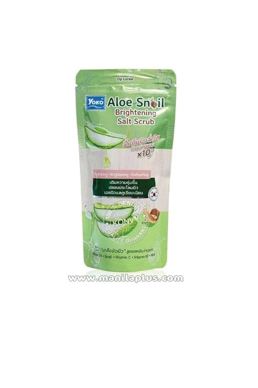 YOKO Aloe Snail Brightening Salt Scrub | Manilaplus