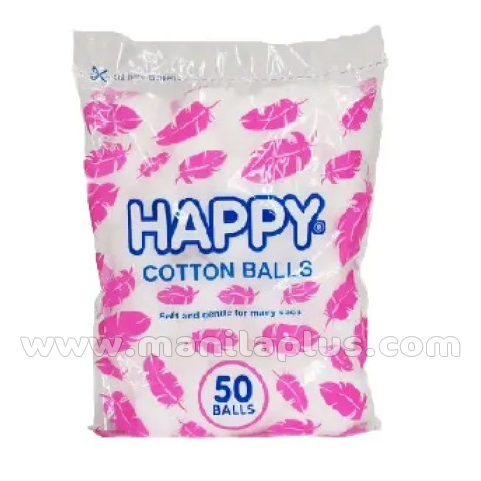 Happy Cotton Balls 50Balls | Manilaplus