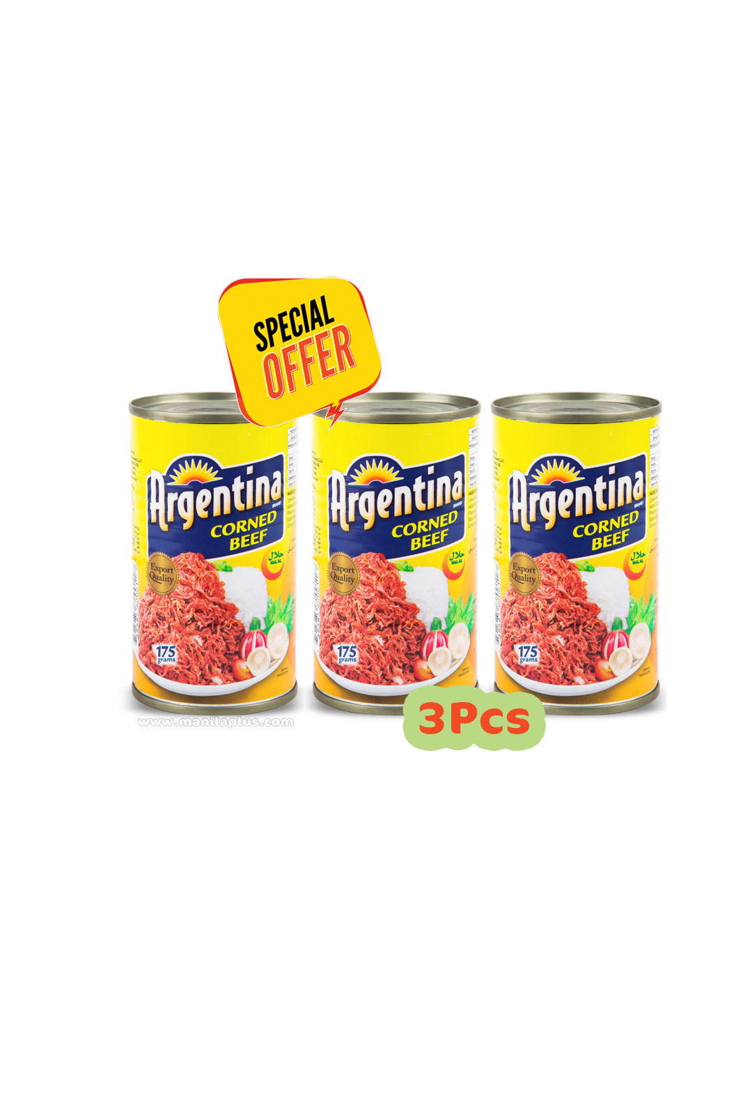 Argentina Corned Beef 175g (Pack of 3) | Manilaplus