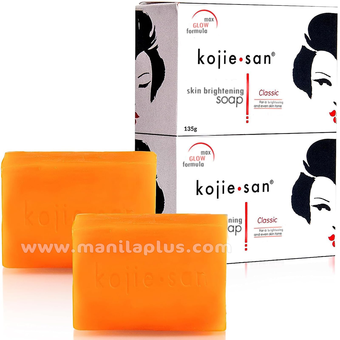 Kojie San Skin Lightening Kojic Acid Soap 135g - 2 Piece | Manilaplus