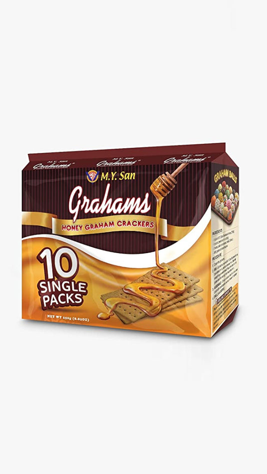 M.Y. San Grahams Honey Graham Crackers 10 x 150g | Manilaplus.com