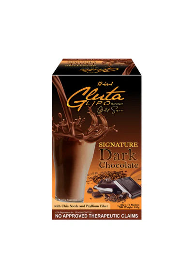 Glutalipo Gold Series Signature Dark Chocolate - 30 Sachets | Manilaplus