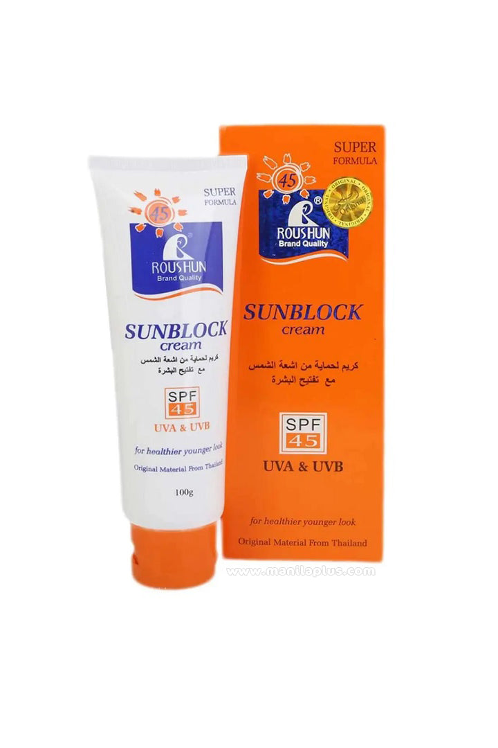 Roushun SPF 45 Sunblock Cream 100g | Manilaplus