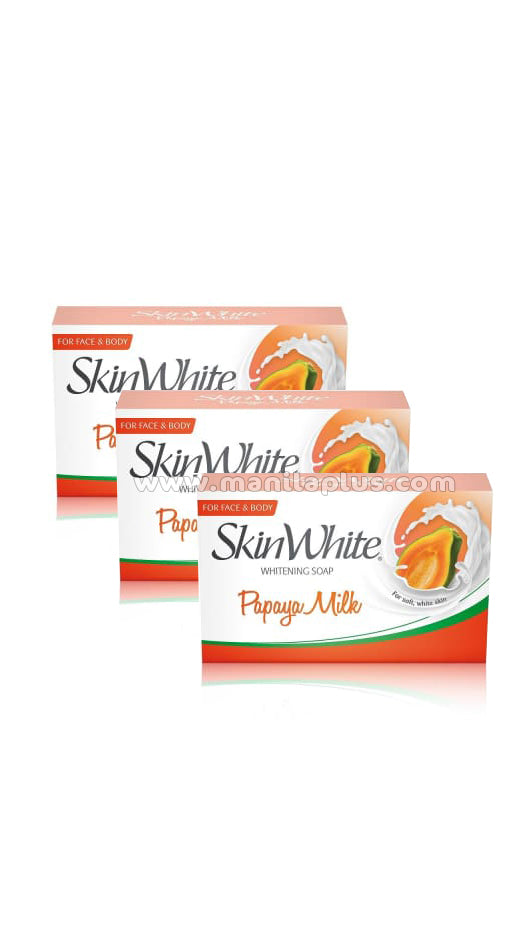 Skin White Whitening Soap Papaya Milk 3pcs | Manilaplus.com