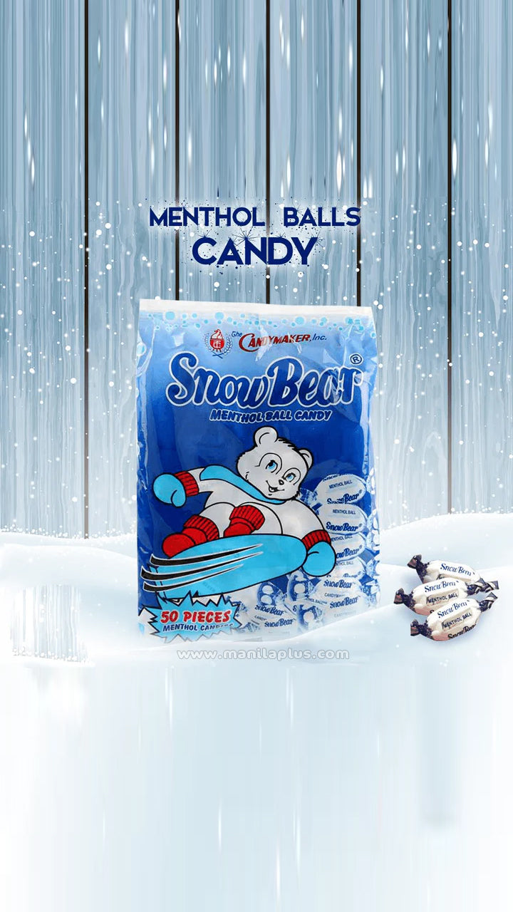 Snow Bear Menthol Ball Candy 50pcs | Manilaplus.com