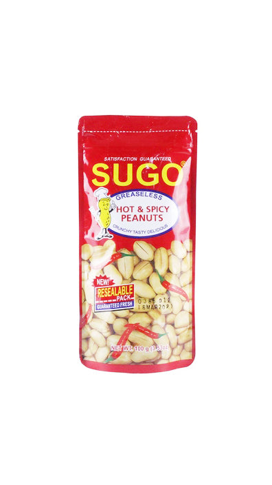 Sugo Hot & Spicy Peanuts 100g | Manilaplus.com