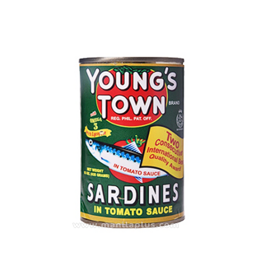 Young's Town Sardines in Tomato Sauce (Green) 155g