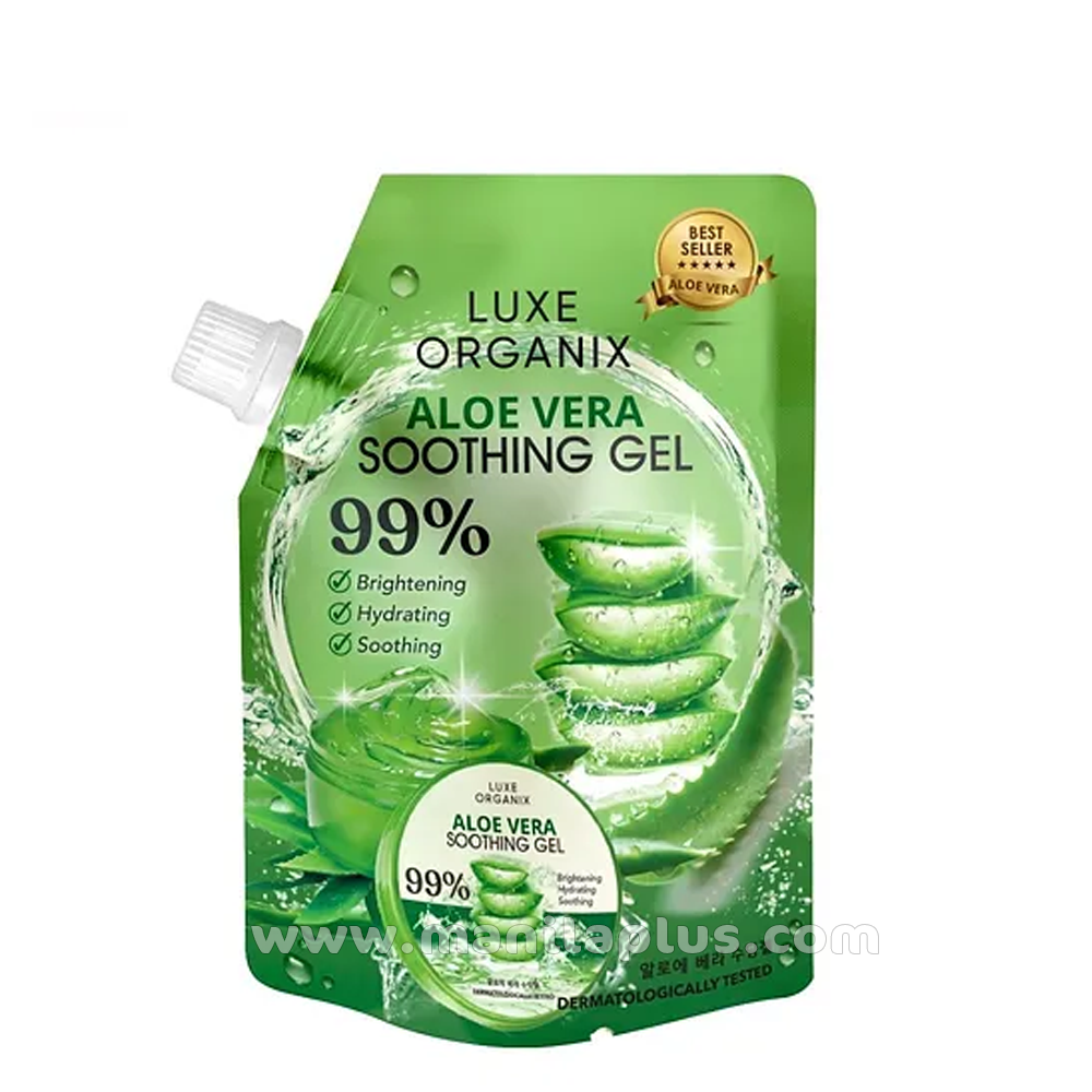 LUXE ORGANIX Aloe Vera Soothing Gel 99% 100ml | Manilaplus