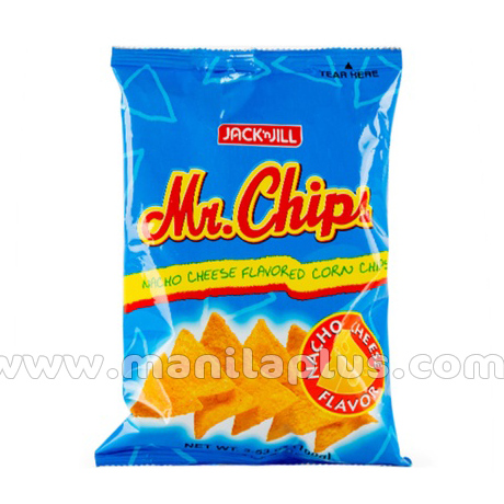 Jack n Jill Mr. Chips Nacho Cheese Flavored Corn Chips – 100g