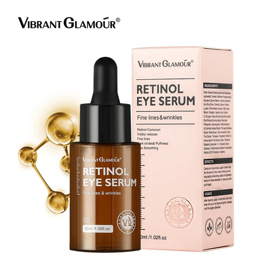 Vibrant Glamour Retinol Eye Serum for Fine Lines and Wrinkles - Natural & Cruelty-Free Skincare - 30ml | Manilaplus