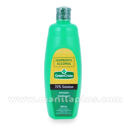 Green Cross Isopropyl 70% Alcohol 500 ml | Manilaplus