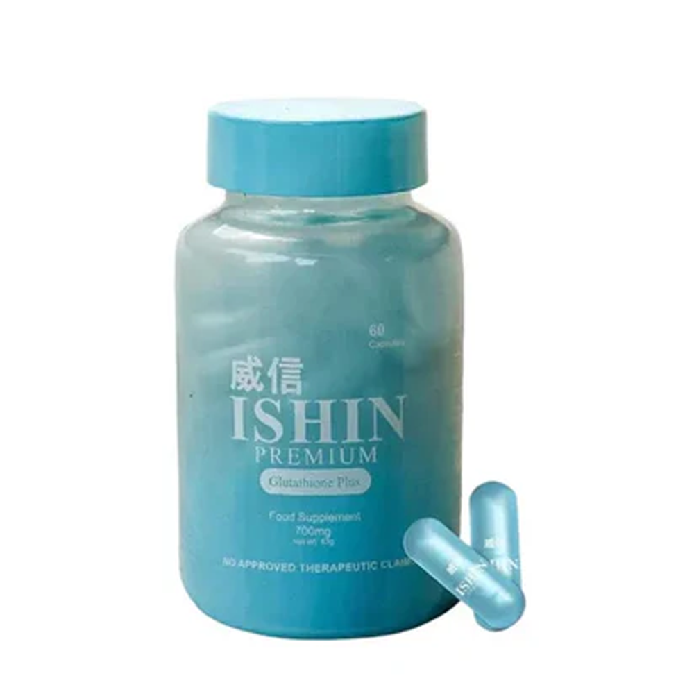 ISHIN Premium Glutathione Plus Food Supplement, 60 Capsules | Manilaplus