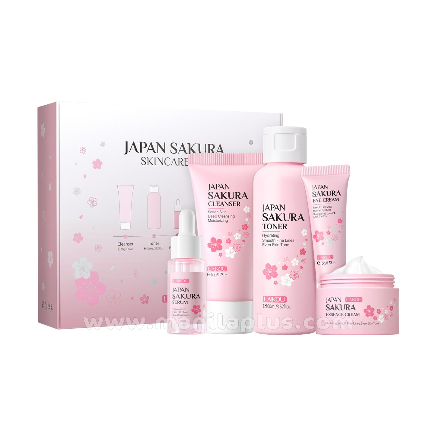 Laikou Japan Sakura Skincare SET | Manilaplus