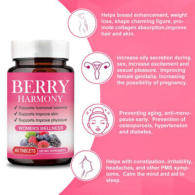 Berry Harmony Women's Wellness Supplement - 60 Tablets | Manilaplus